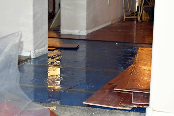 Professional Water Damage Restoration technician working in Yantic, CT